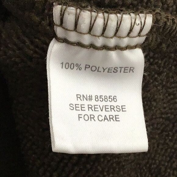 Guide Series Olive Brown 1/2 Snap Hooded Knit Fleece Pullover - Picture 15 of 16